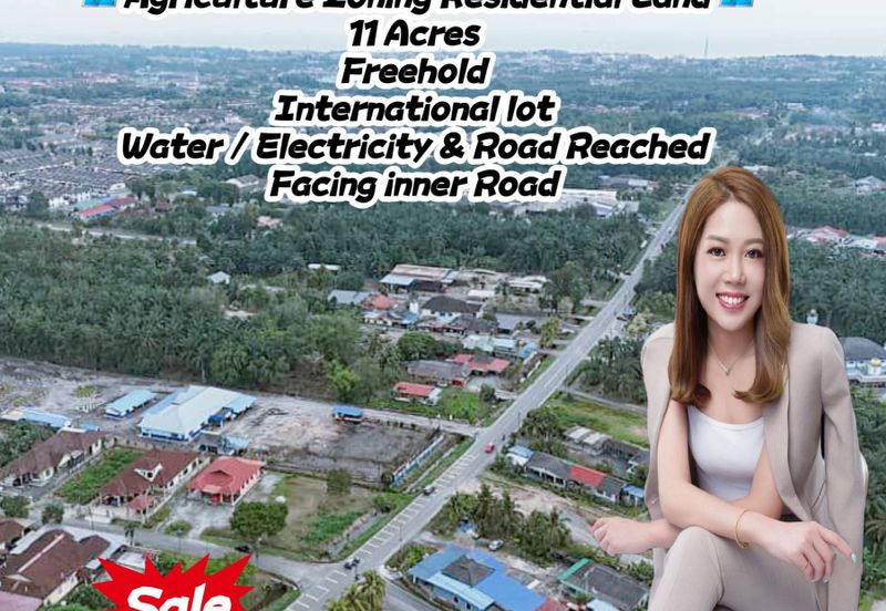 11 Acres Agriculture Zoning Residential Land @ Parit Kudus, Pontian, Johor. Near Taman Rakyat, Pontian Besar, Pekan Nanas