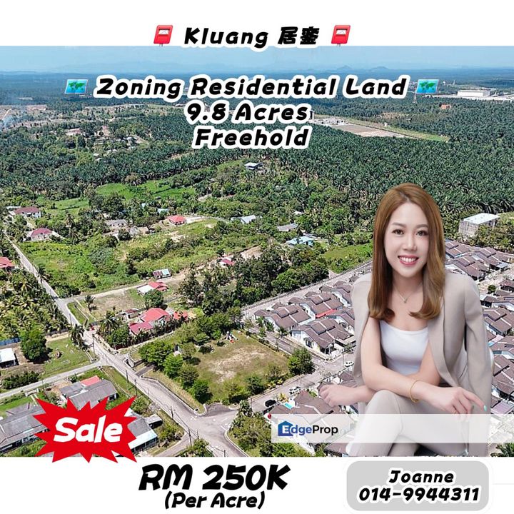9.8 Acres Zoning Residential Land @ Kluang, Johor, Johor, Kluang