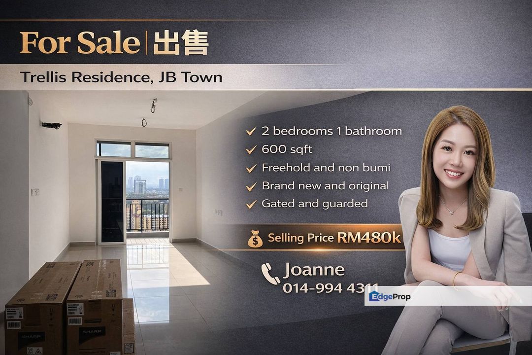 Trellis Residence @ JB Town, Johor Bahru. Near Danga City Maill, Yahya Awal, Johor, Johor Bahru