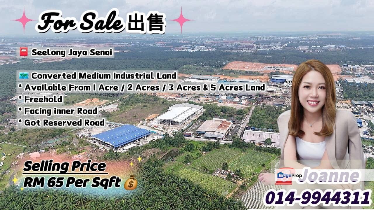 Converted Medium Industrial Land @ Seelong Jaya, Senai, Johor, Near Senai Industry Area, Desa Idaman, Impian Jaya, Johor, Senai