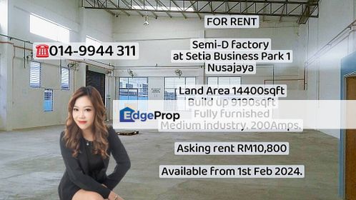  Setia Business Park,Nusajaya,Setia Eco,Gelang Patah,Johor, Johor, Gelang Patah