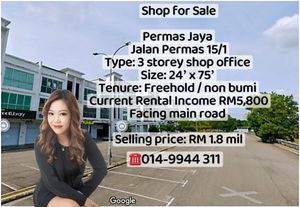 Permas Jaya,Megah Ria,Senibong,Johor for Sale @RM1,800,000 By JOANNE ...