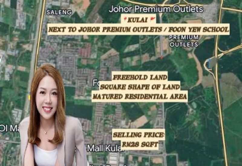 10 Acres Zoning Residential Land @ Kulai, Johor, Near Jpo, Foon Yew High School