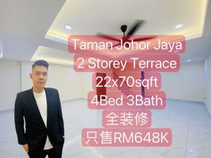 Johor Jaya Double Storey Terrace for Sale @RM648,000 By DARREN SIU ...