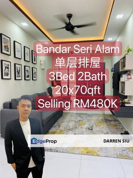 Bandar Seri Alam Single Storey Terrace , Johor, Johor Bahru