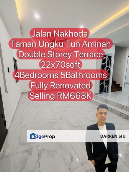 Skudai / Ungku Tun Aminah / Double Storey , Johor, Skudai