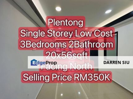 Plentong / Low Cost Single Storey / Fully Renovate, Johor, Plentong