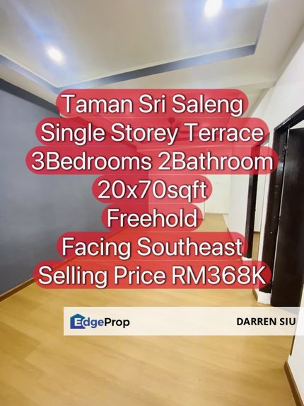 Taman Sri Saleng / Single Storey / 20x70st / 3Bed2, Johor, Senai