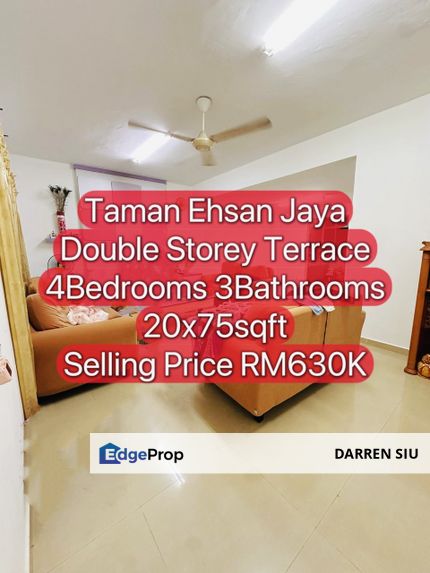 Taman Ehsan Jaya / 2 Storey Terrace / 20x75st / 4, Johor, Johor Bahru