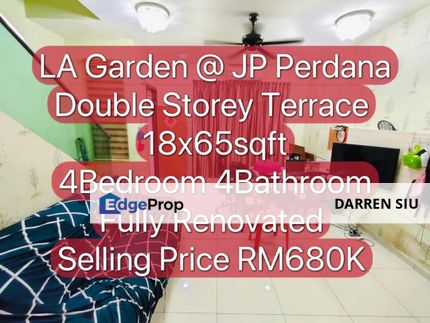 LA Garden @ JP Perdana Double Storey Terrace, Johor, Johor Bahru