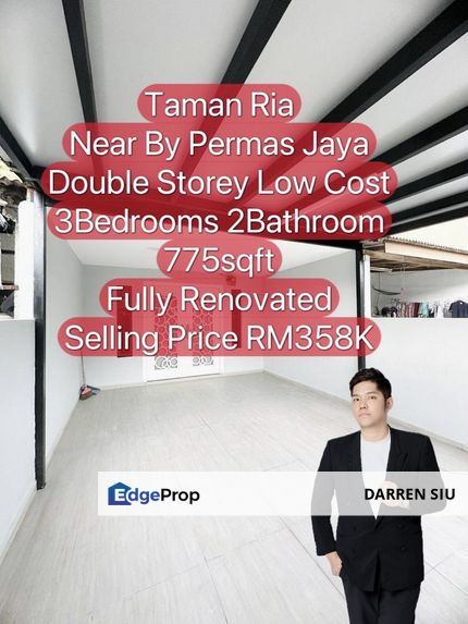 Double Storey Low Cost / Taman Ria , Johor, Plentong