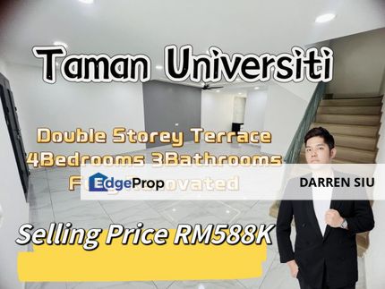 Taman Universiti / Double Storey / 4Bed 3Bath , Johor, Skudai