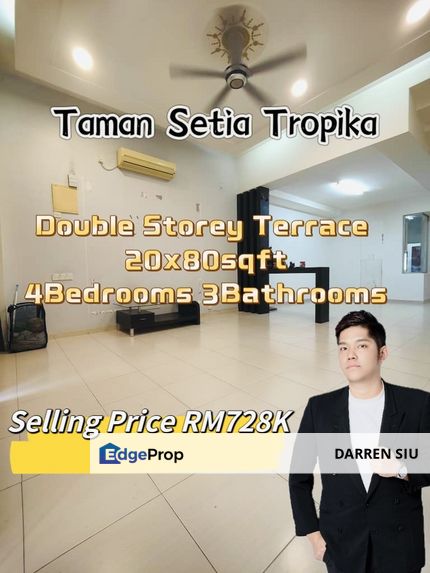 Setia Tropika / Double Storey / 20x80st / 4Bed3Bat, Johor, Setia Tropika