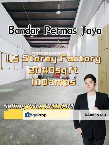 Permas Jaya 1.5 Storey Factory , Johor, Masai