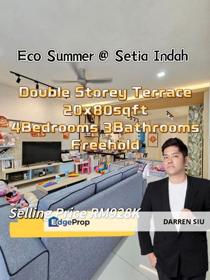 Eco Summer / 2 Storey Terrace / 20x80st / 4Bed3Bat, Johor, Johor Bahru