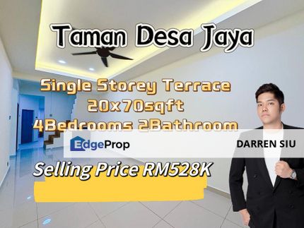 Desa Jaya / Single Storey / 4Bed 2Bath / 20x70st , Johor, Johor Bahru