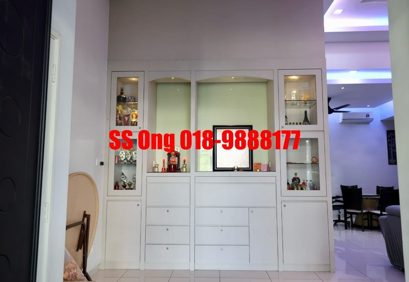 For Sale Zero Lot Bungalow, landed at Tropicale Residency, Machang Bubok, Alma Bukit Mertajam, Penang, fully renovated