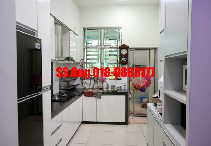 For Sale Zero Lot Bungalow, landed at Tropicale Residency, Machang Bubok, Alma Bukit Mertajam, Penang, fully renovated