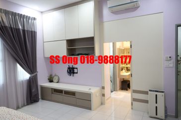 For Sale Zero Lot Bungalow, landed at Tropicale Residency, Machang Bubok, Alma Bukit Mertajam, Penang, fully renovated
