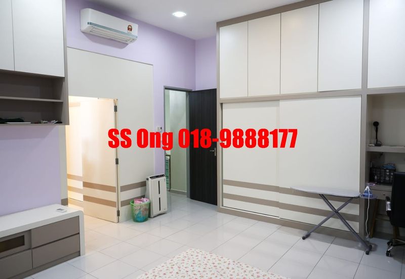 For Sale Zero Lot Bungalow, landed at Tropicale Residency, Machang Bubok, Alma Bukit Mertajam, Penang, fully renovated