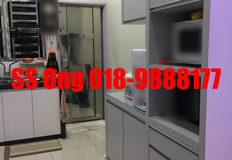 For Sale Zero Lot Bungalow, landed at Tropicale Residency, Machang Bubok, Alma Bukit Mertajam, Penang, fully renovated