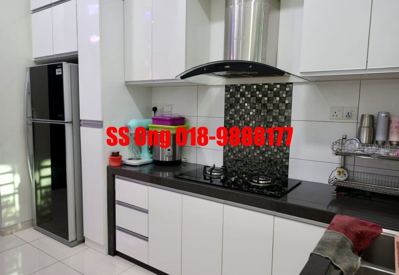 For Sale Zero Lot Bungalow, landed at Tropicale Residency, Machang Bubok, Alma Bukit Mertajam, Penang, fully renovated