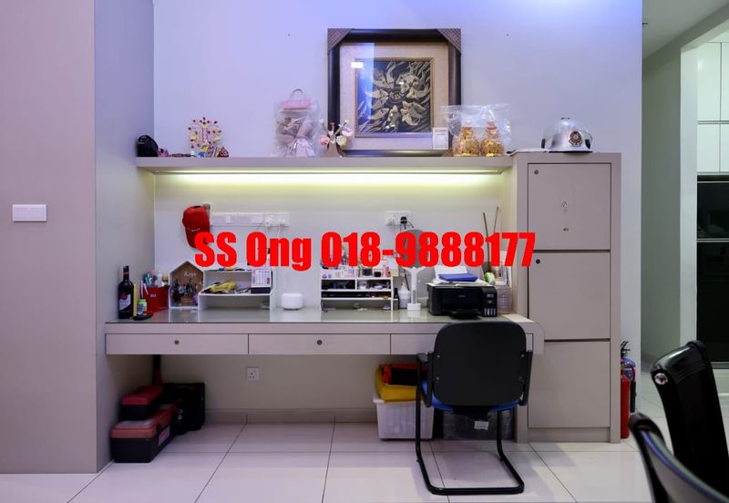 For Sale Zero Lot Bungalow, landed at Tropicale Residency, Machang Bubok, Alma Bukit Mertajam, Penang, fully renovated