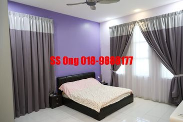 For Sale Zero Lot Bungalow, landed at Tropicale Residency, Machang Bubok, Alma Bukit Mertajam, Penang, fully renovated