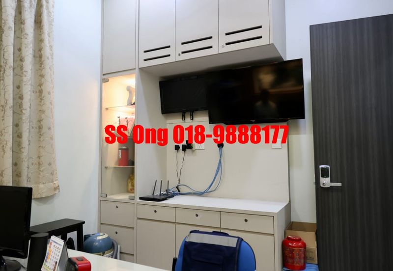 For Sale Zero Lot Bungalow, landed at Tropicale Residency, Machang Bubok, Alma Bukit Mertajam, Penang, fully renovated