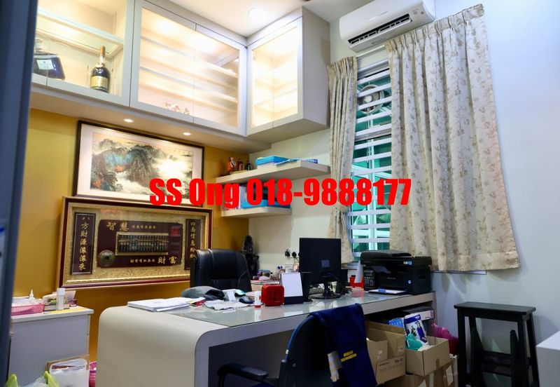 For Sale Zero Lot Bungalow, landed at Tropicale Residency, Machang Bubok, Alma Bukit Mertajam, Penang, fully renovated