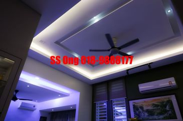 For Sale Zero Lot Bungalow, landed at Tropicale Residency, Machang Bubok, Alma Bukit Mertajam, Penang, fully renovated