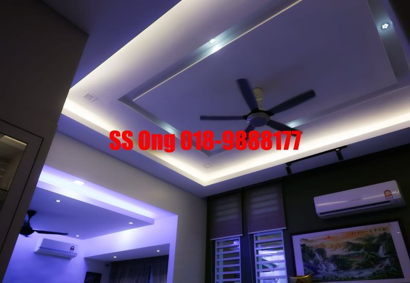 For Sale Zero Lot Bungalow, landed at Tropicale Residency, Machang Bubok, Alma Bukit Mertajam, Penang, fully renovated