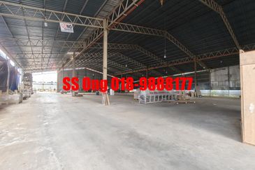 For Rent Single Storey factory warehouse at sungai jawi, Penang, near to valdor, simpang ampat, batu kawan