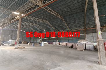 For Rent Single Storey factory warehouse at sungai jawi, Penang, near to valdor, simpang ampat, batu kawan