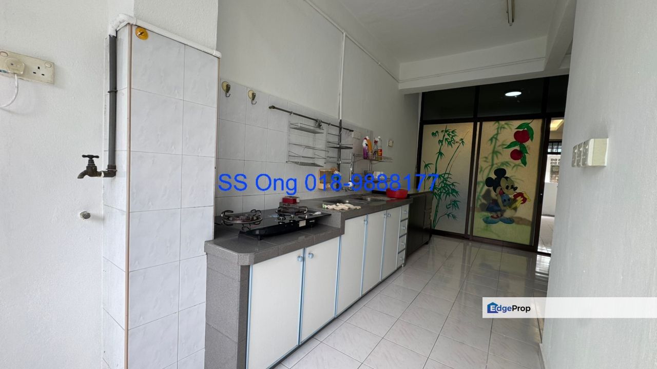 Limau Manis Flat, Bukit Mertajam, Penang for sale, renovated with kitchen cabinet Partial Furnished, Penang, Bukit Mertajam