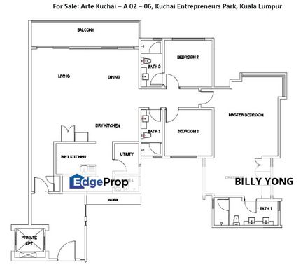 Arte, Kuchai Lama - Spacious Condo with 3 Car Park Lots, Kuala Lumpur, Kuchai Lama