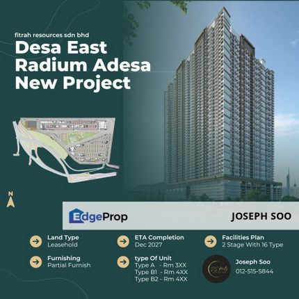 Desa East, Radium Adesa in Salak South Condo Type C, Kuala Lumpur, KL City