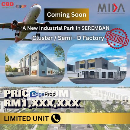 Negeri Sembilan Vision Valley Eco Park Prelaunch for Semi-D Factory and Industrial Lands, Negeri Sembilan, Nilai