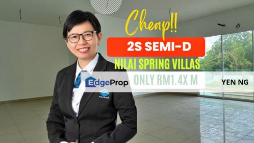 Cheap 2 Storey Semi-Detached House For Sale at Nilai Spring Villas, Nilai, Negeri Sembilan, Negeri Sembilan, Nilai