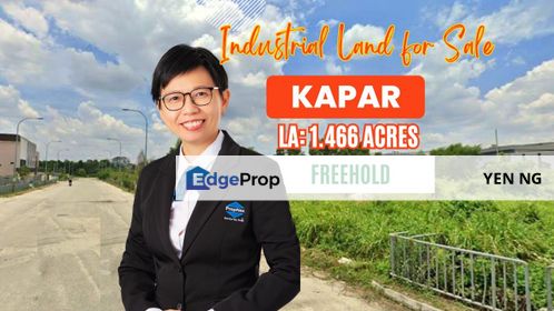 Cheap Freehold Industrial Land For Sale @ Taman Perindustrian Kapar Bestari, Sungai Kapar Indah, Bukit Raja, Setia Alam, Klang, Selangor, Kapar 