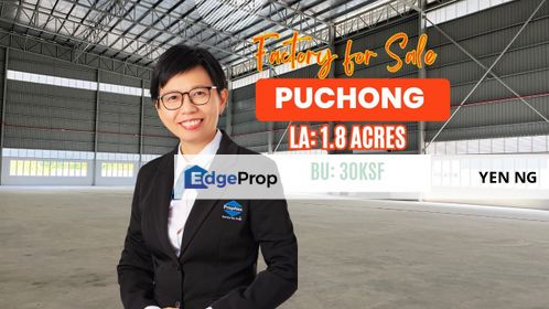 Cheap Detached Factory Warehouse For Sale @ Taman Meranti Jaya, Puchong, Selangor, Puchong