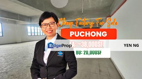 Cheap Detached Factory Warehouse For Sale @ Puchong Permai Industrial Park, Pulau Meranti, Puchong, Selangor, Puchong