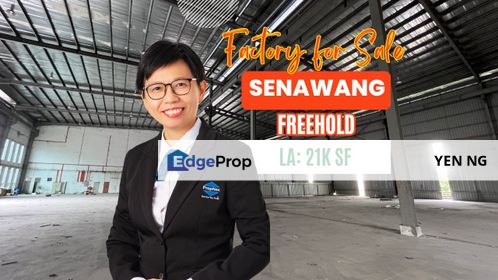 Cheap Freehold Detached Factory for Sale in Senawang Integrated Industrial Park, Seremban, Negeri Sembilan, Senawang