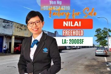 Cheap 1 Storey Terrace Factory for Sale at Nilai 3, Nilai, Negeri Sembilan