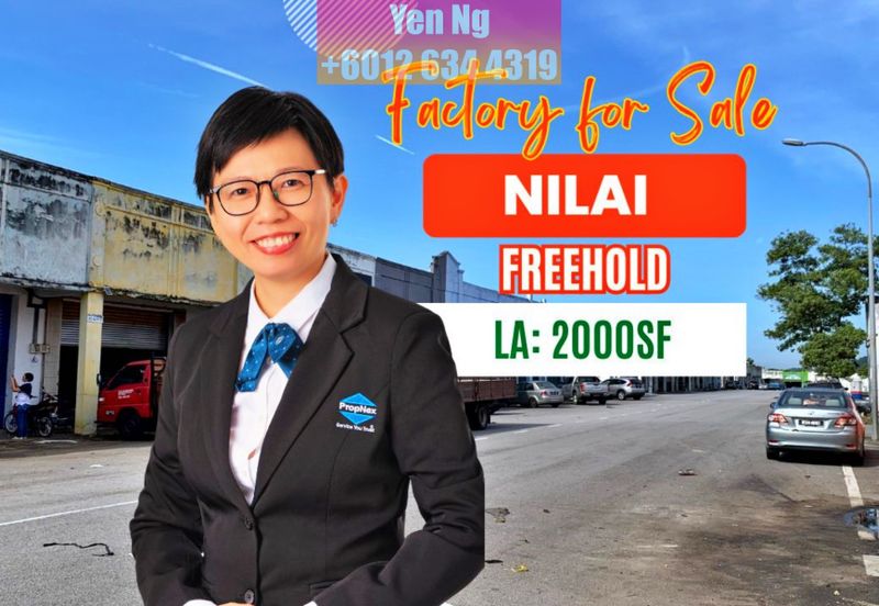 Cheap 1 Storey Terrace Factory for Sale at Nilai 3, Nilai, Negeri Sembilan