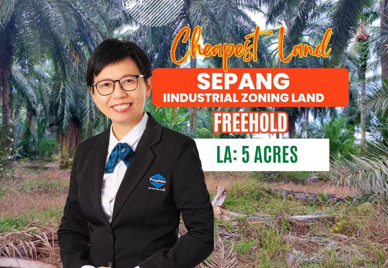 Cheapest Industrial Zoning Land For Sale in Sepang 
