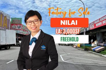 Cheap 1 Storey Terrace Factory for Sale at Nilai 3, Nilai, Negeri Sembilan