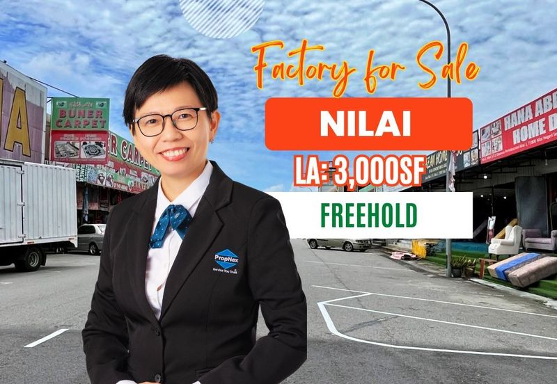 Cheap 1 Storey Terrace Factory for Sale at Nilai 3, Nilai, Negeri Sembilan