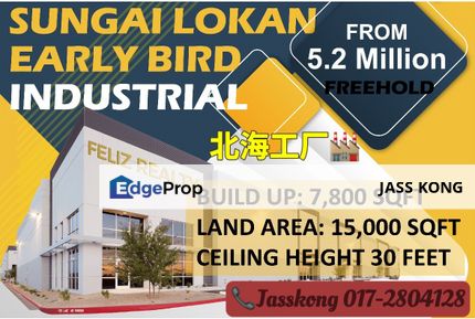 Double Storey Semi-D Factory I Sungai Lokan I Buttertworth, Penang, Sungai Puyu