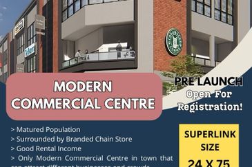 Seremban city New 2 & 3 sty commercial centre 
